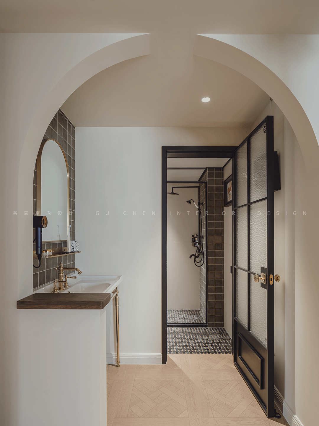 安徽黄山玉屏齐云府复古风家装设计丨中国黄山丨谷辰设计-21