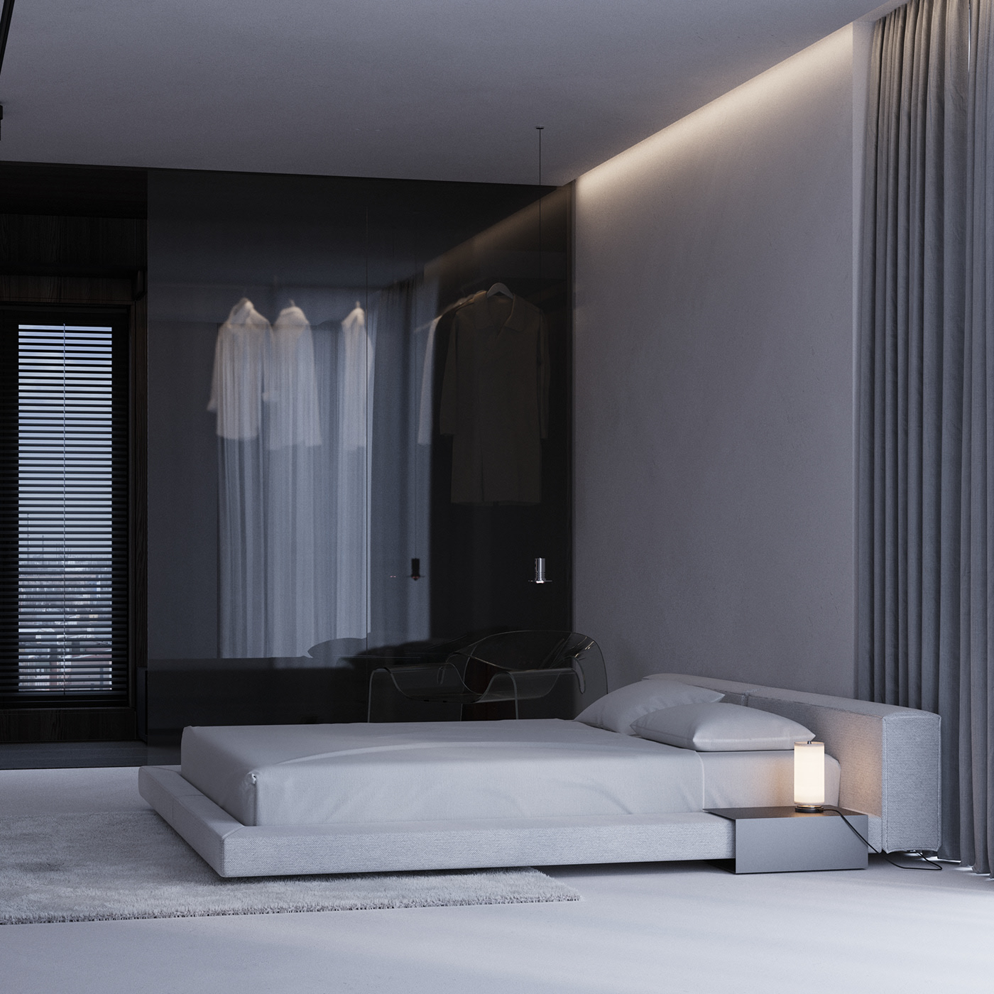 高级灰色系公寓设计 超有范的设计-13