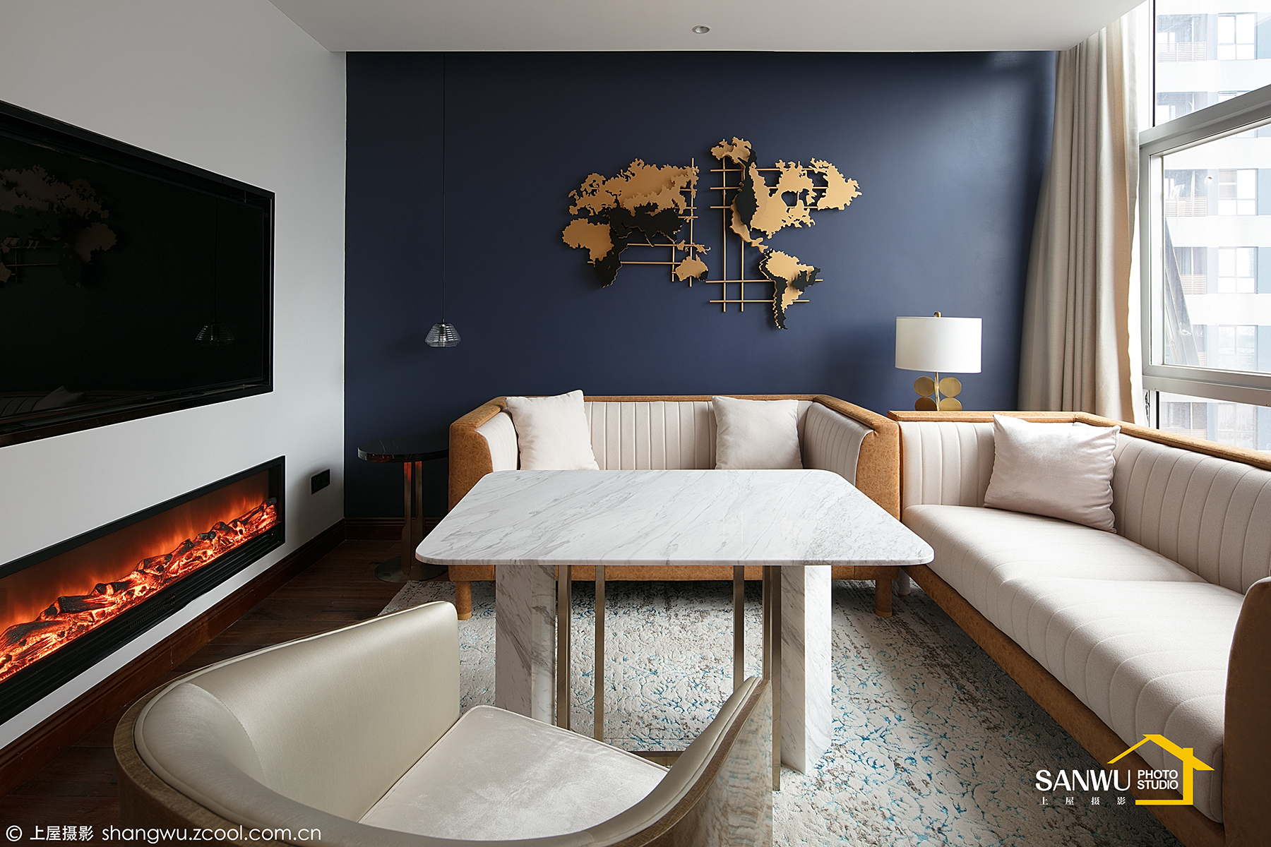 美颂上镜设计办公室 | 长沙北辰三角洲写字楼 400㎡现代创意空间-14