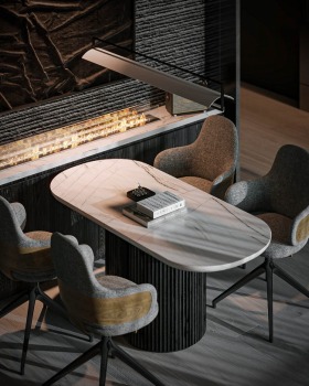Black interior design