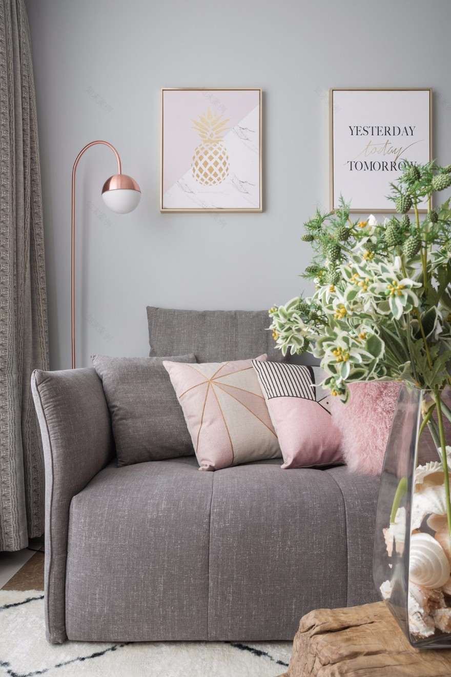 88㎡北欧风住宅 灰度空间-8