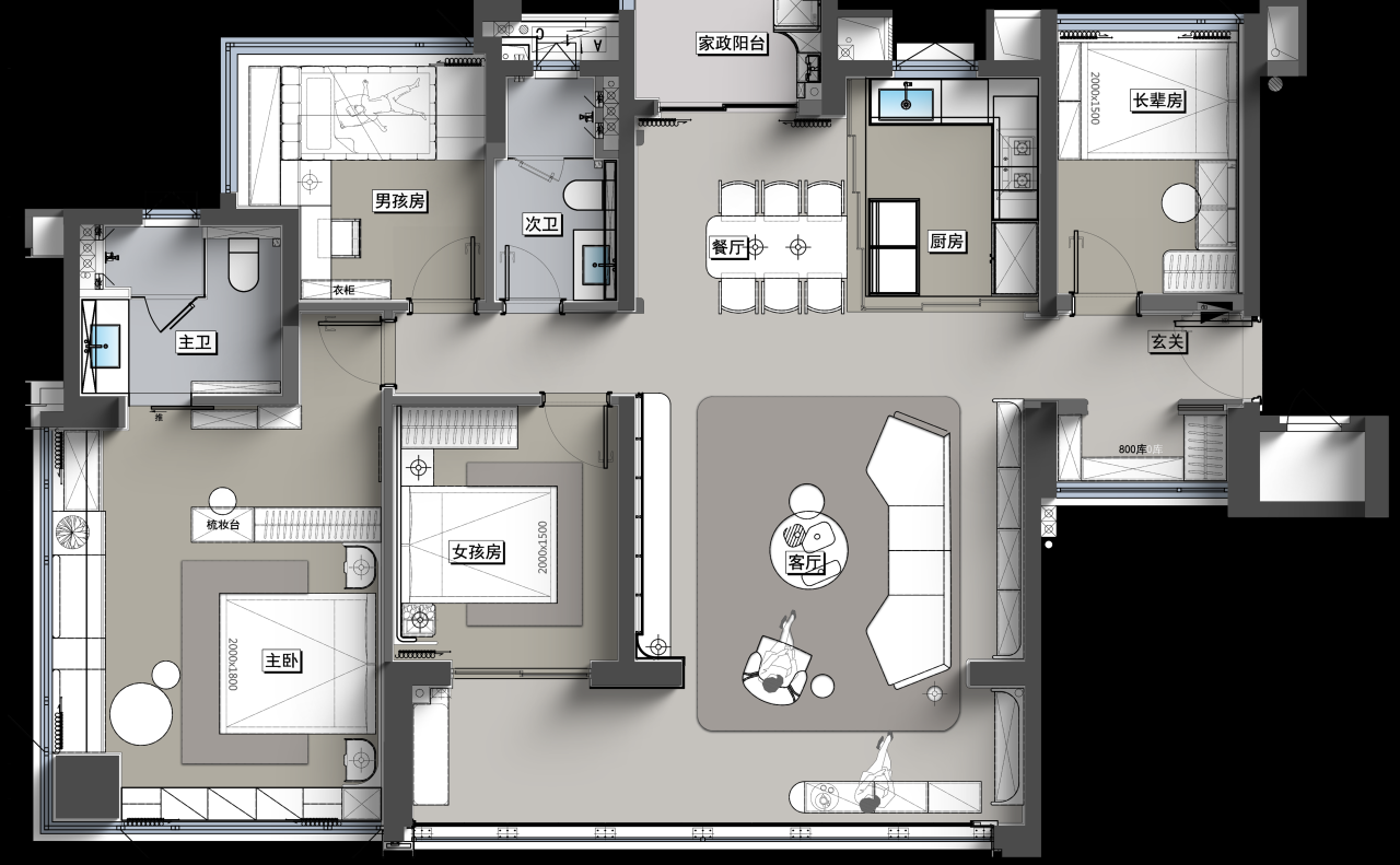万科·广州万溪·瑧园140m²样板间丨中国广州丨深圳市蜜尔室内艺术设计有限公司-28