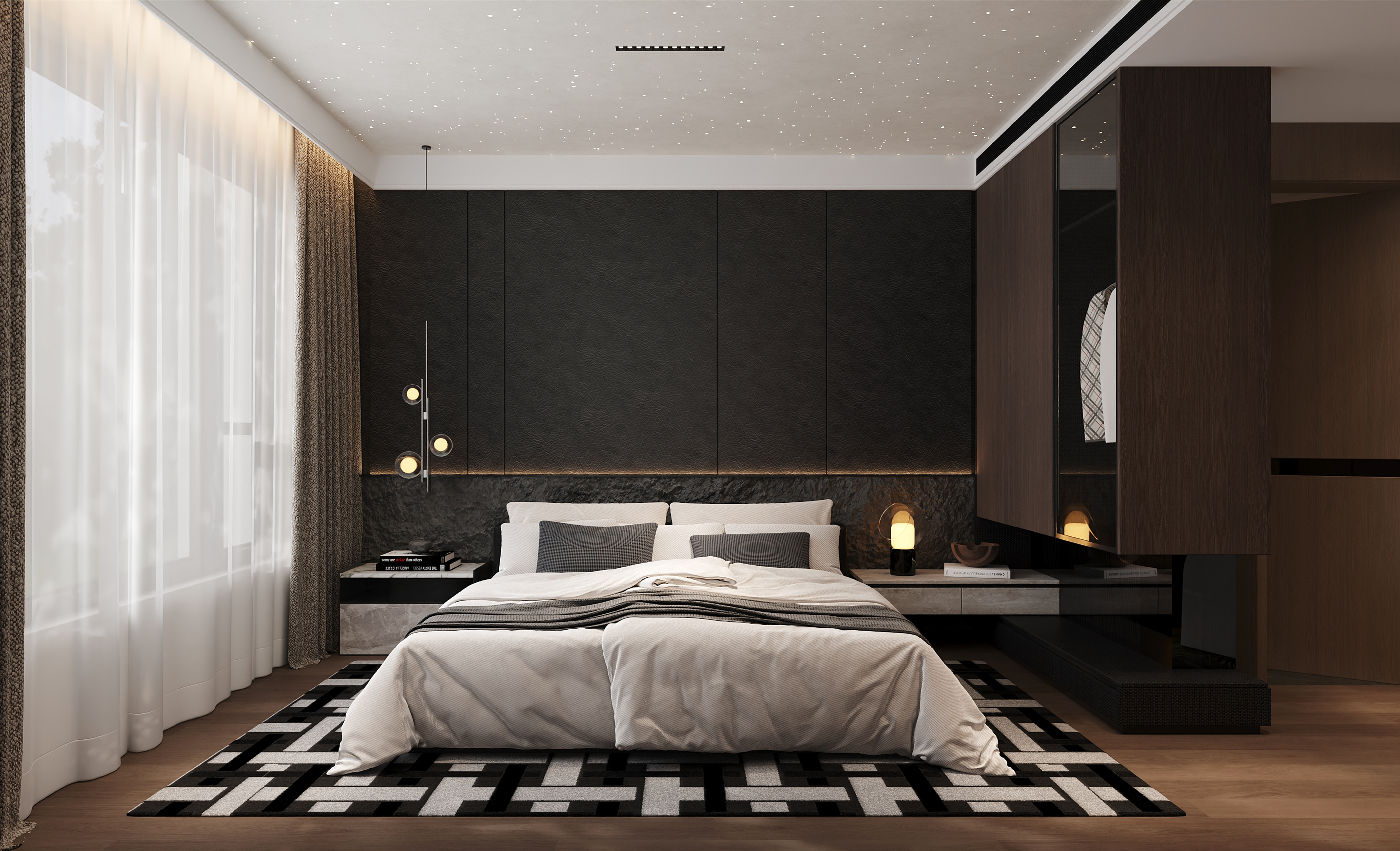 黑河市  豪庭名苑168㎡  意式轻奢效果表现-17