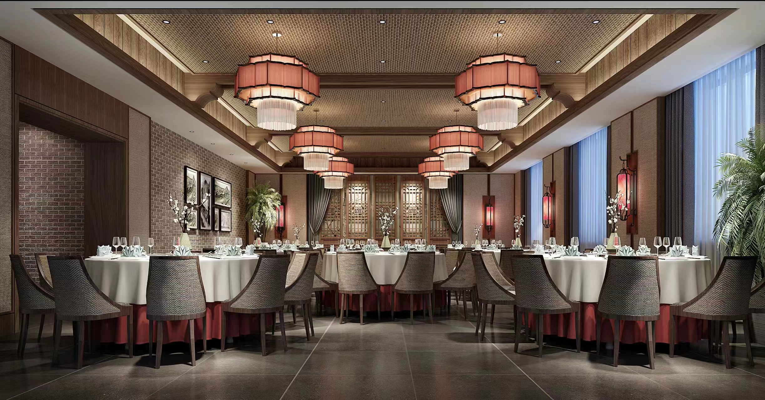 中式餐厅效果图-1