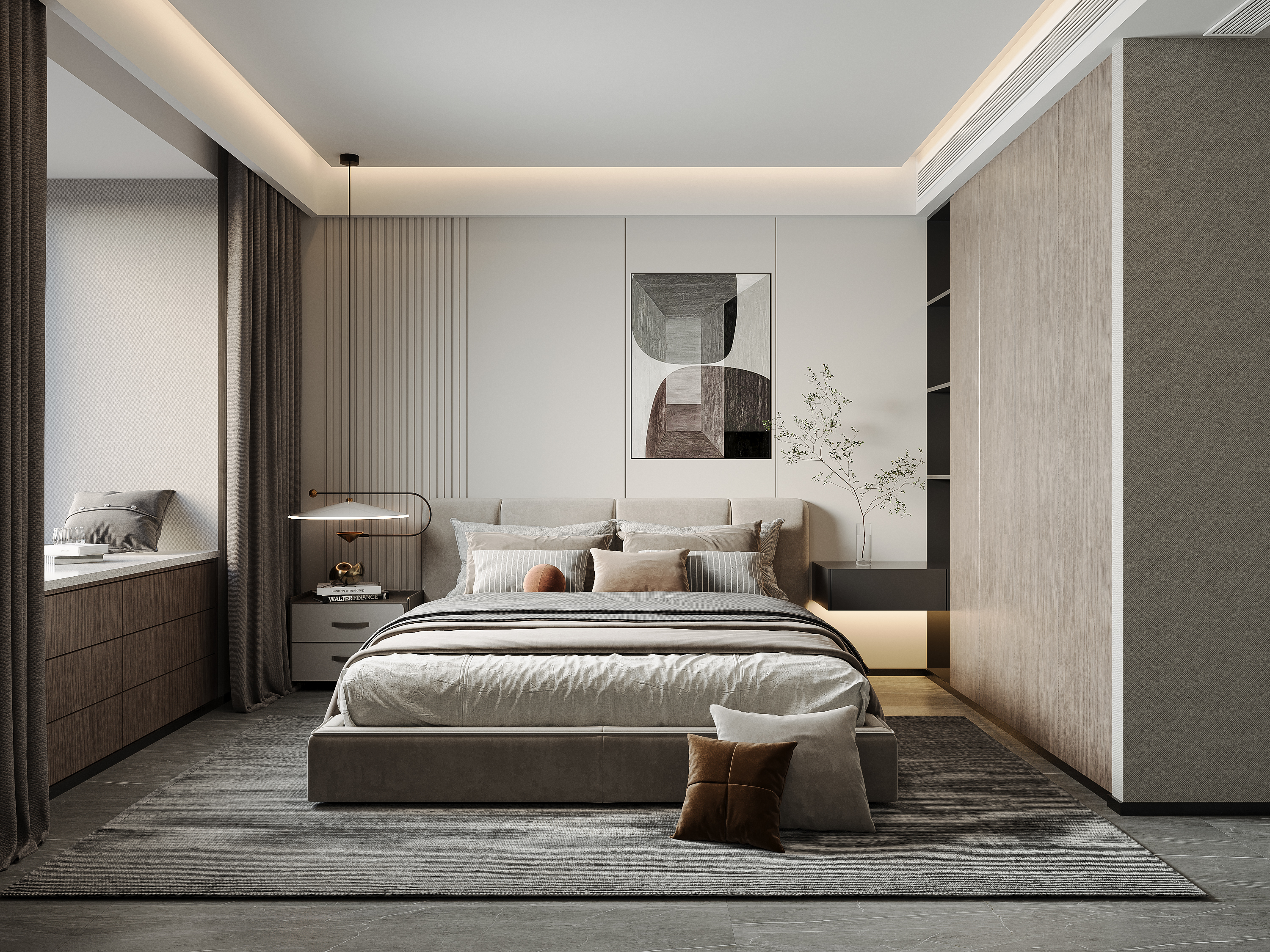 现代客餐厅效果图-0