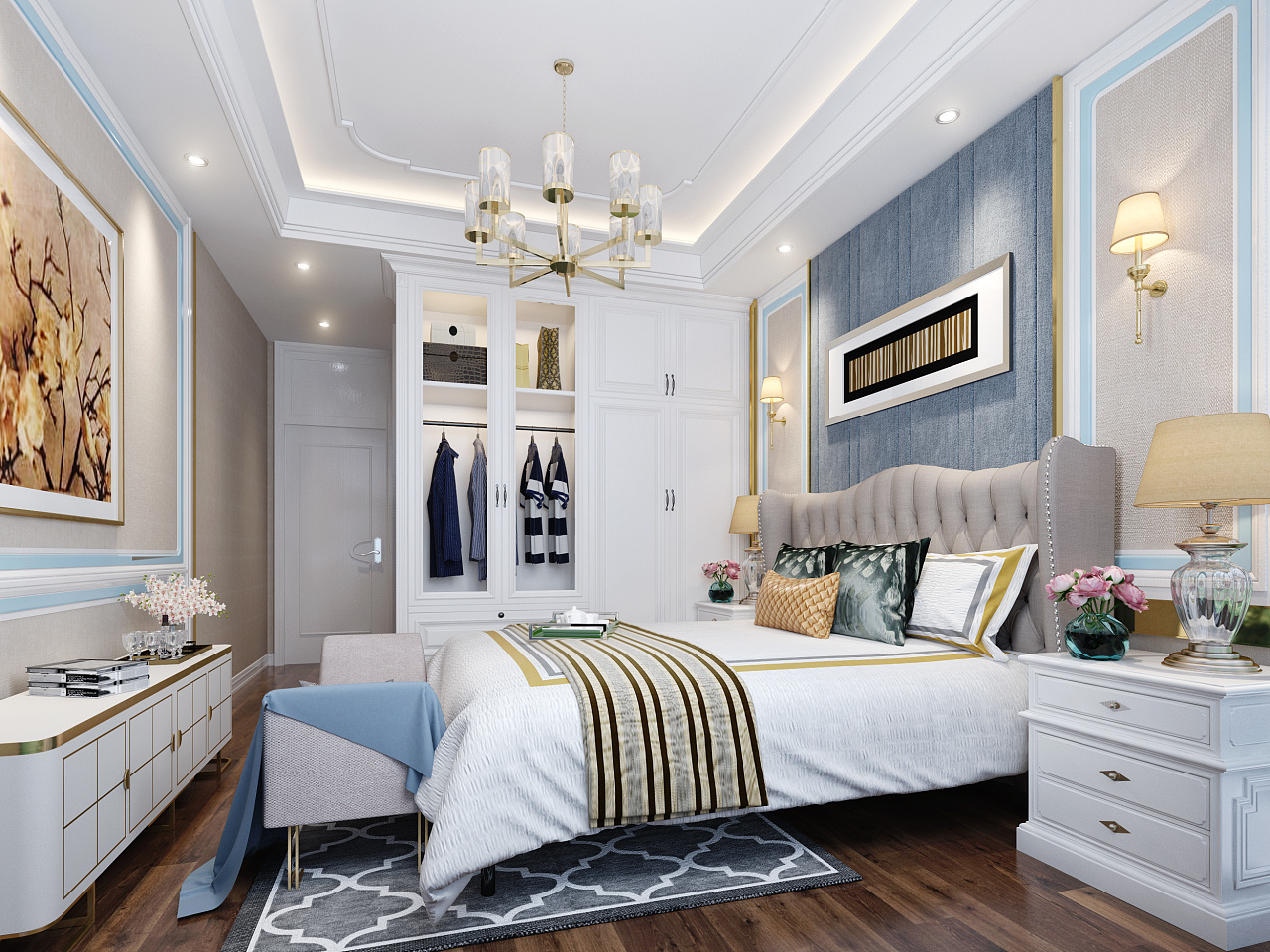 欧式奢华浪漫宜居空间设计-12