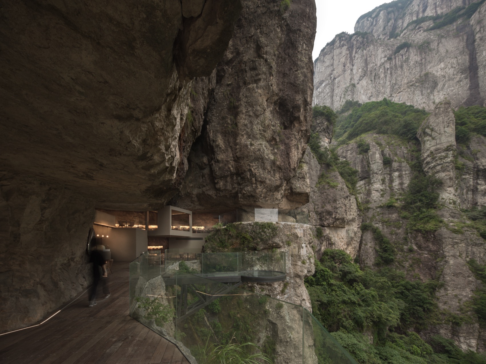 雁荡山风景区悬崖咖啡丨中国温州丨慢珊瑚设计-14