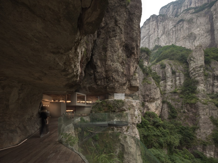 雁荡山风景区悬崖咖啡丨中国温州丨慢珊瑚设计-14