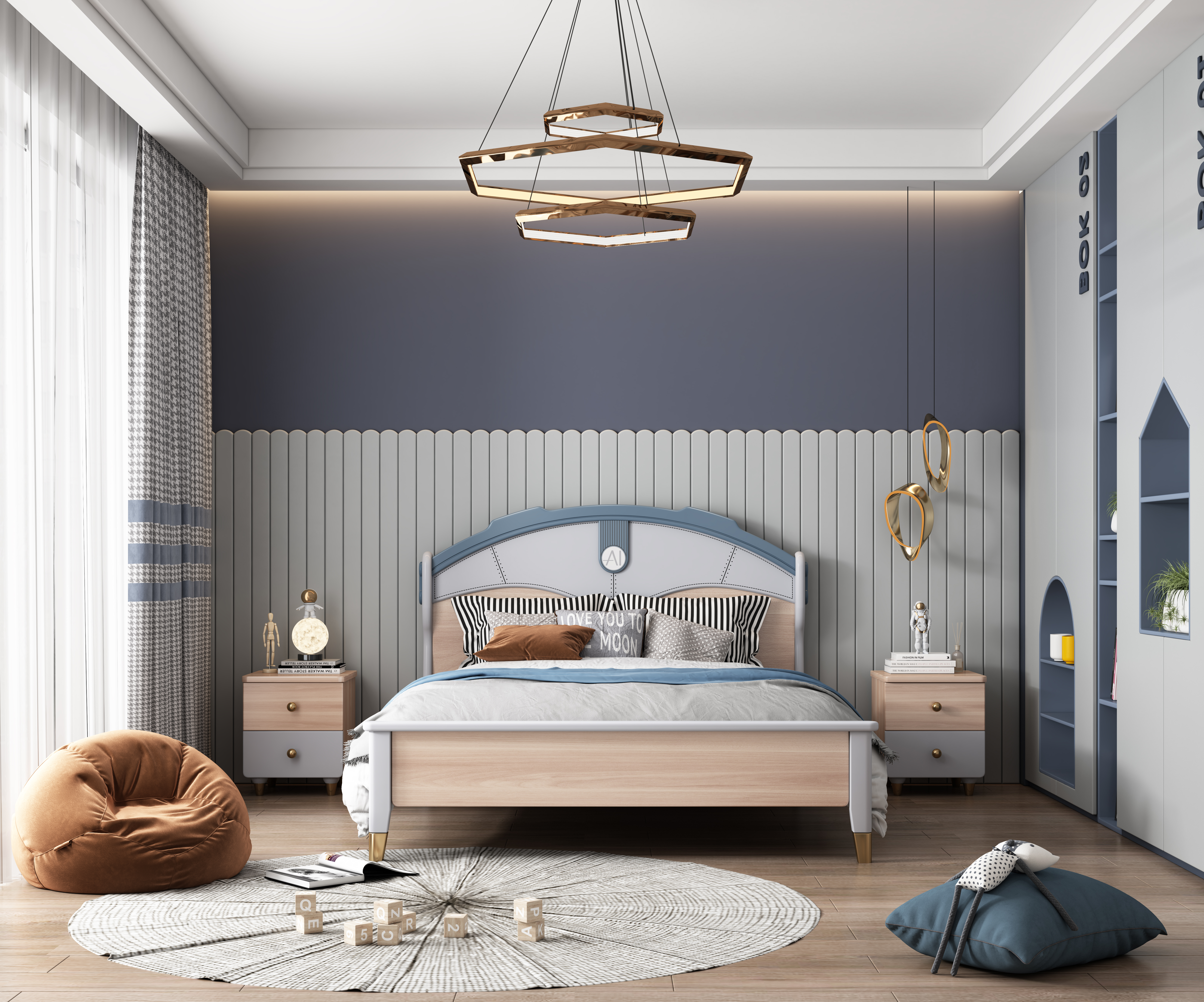 电商家具渲染儿童房间-35