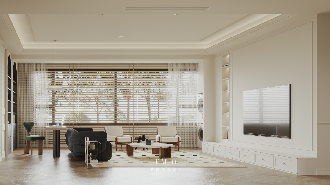 奶油系大平层,温馨家居设计典范丨中国合肥丨飞墨设计组-27