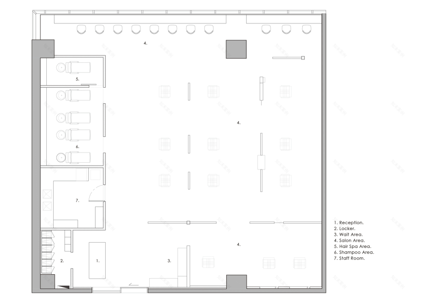 乐伊沃美发店丨韩国丨design by 83-11