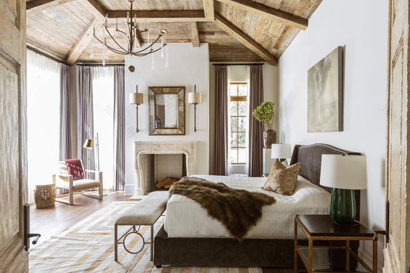 德州现代家居 | 黑白厨房与独特壁炉的完美融合-9