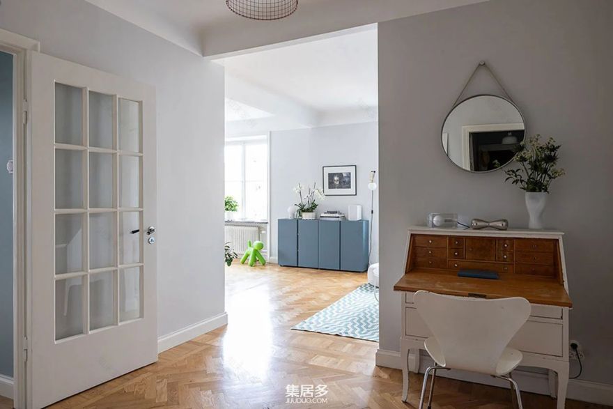 瑞典冷色调住宅-22