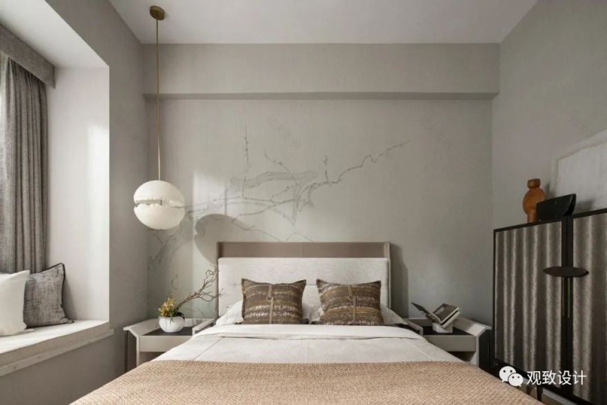 观致设计 | 中山映月台样板间:山水雅韵,淡墨写意-99