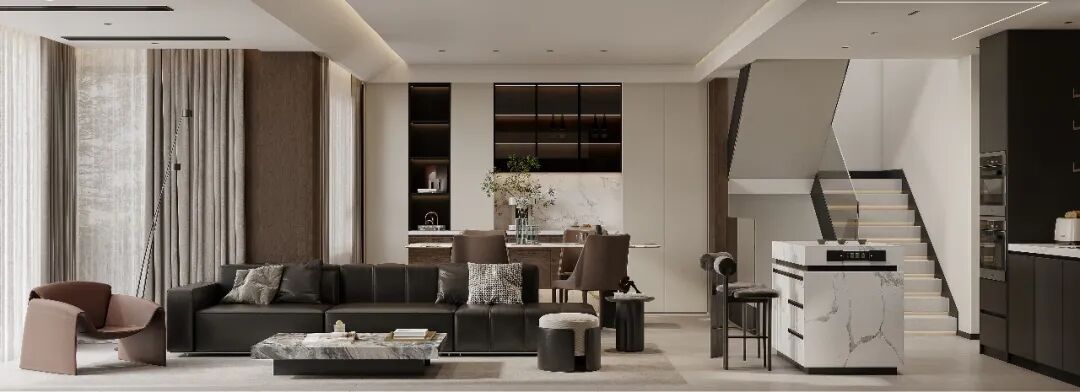 半盏茶香,一方庭院 · 把“山水画”搬进家丨壹号国际设计-51