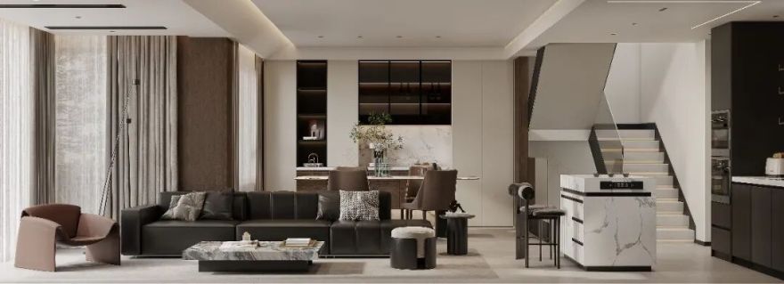 半盏茶香,一方庭院 · 把“山水画”搬进家丨壹号国际设计-51