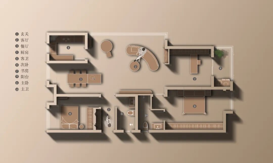 独居男士的130㎡极简风丨中国合肥丨飞墨设计组-11