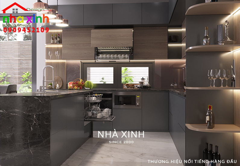 现代3层7·10m别墅设计方案丨越南丨Nhà Xinh(未明确对应中文,暂用原文)-32