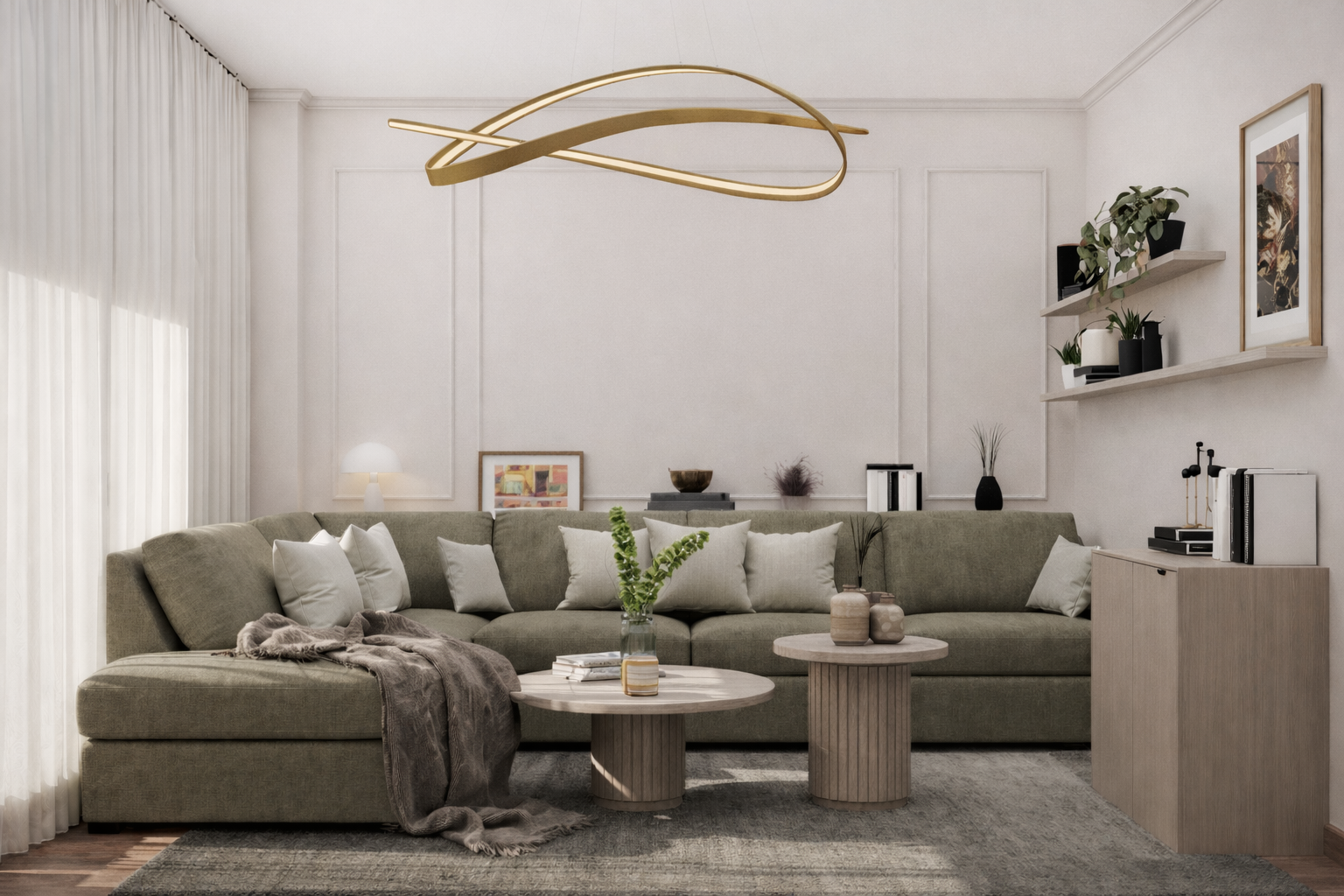 多功能现代客厅丨埃及开罗丨Rowan Ahmed-6