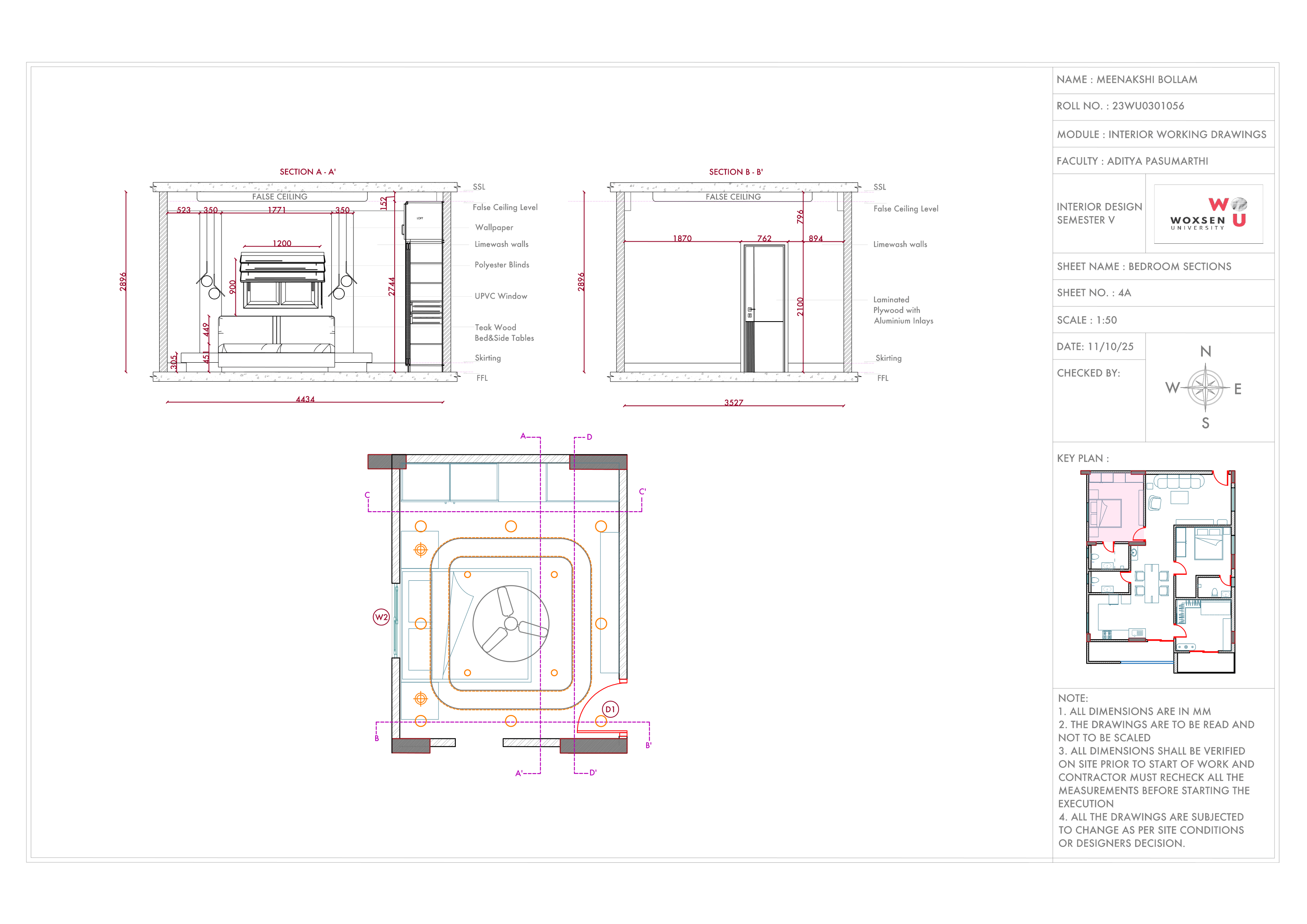 Interior Working Drawings - 2BHK Home-17