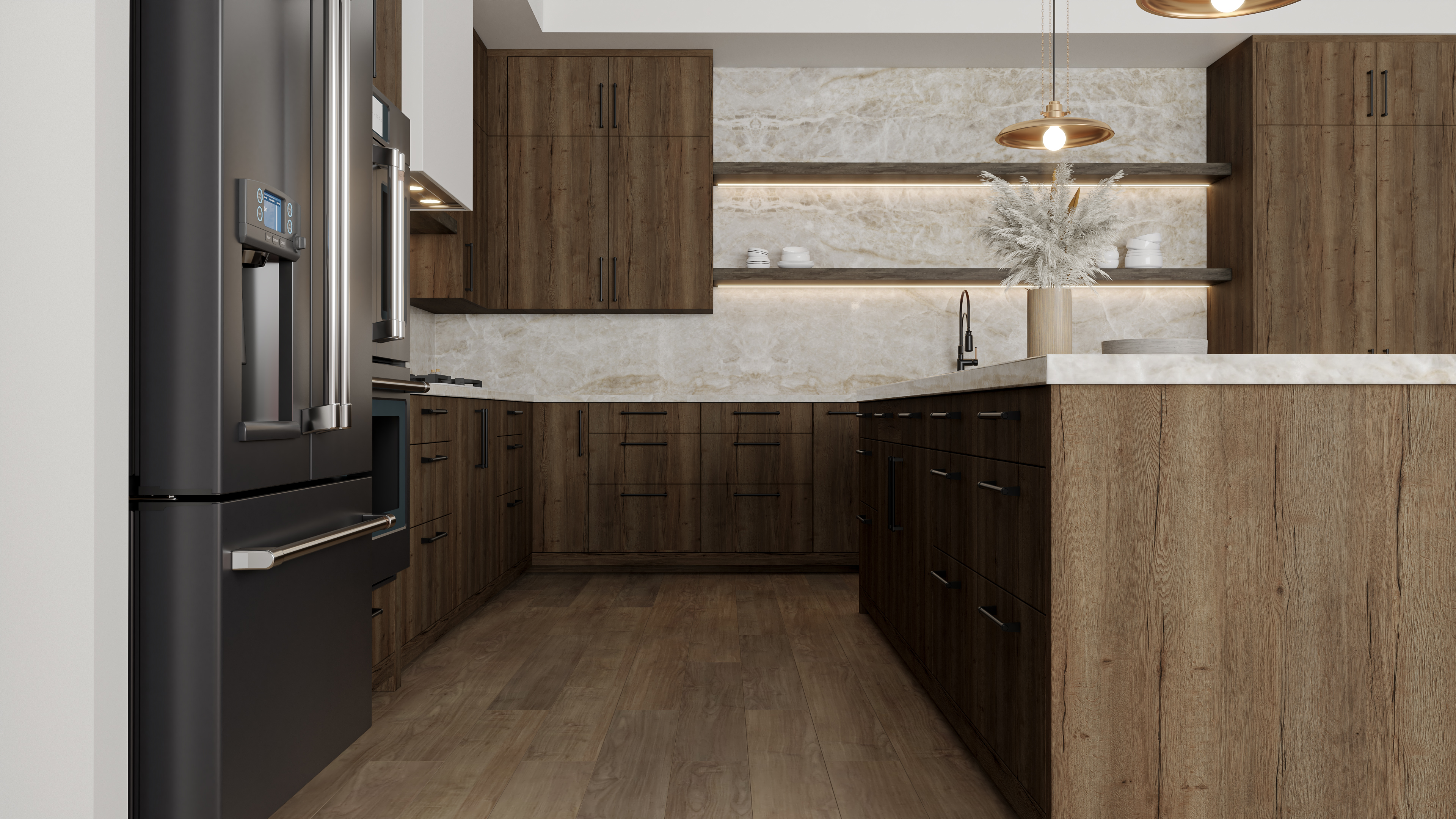 现代山地风格厨房丨美国-3