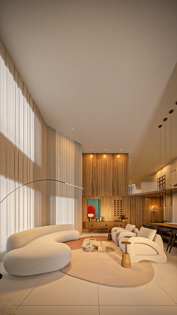 带双踢脚线的客厅设计-7