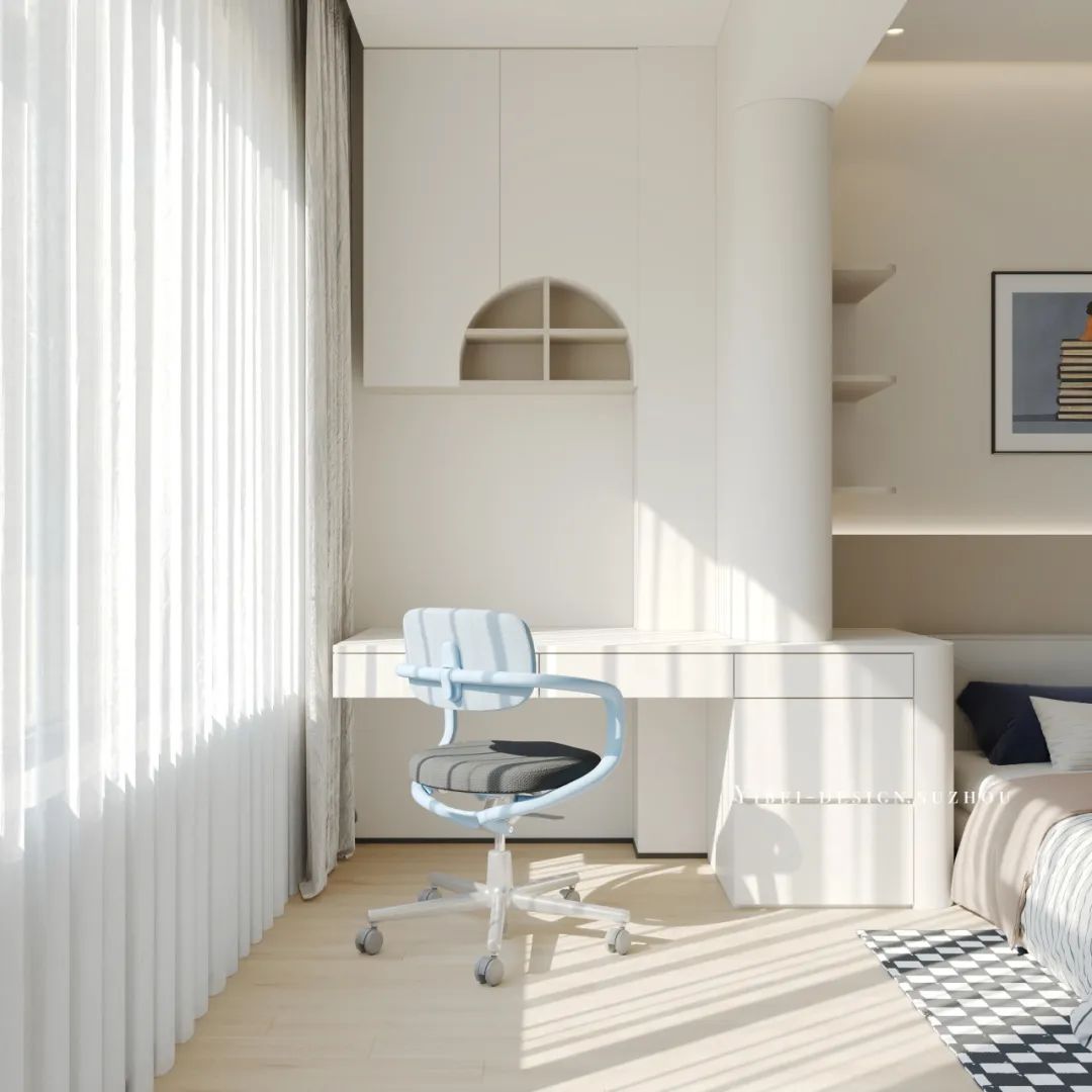 奶油风乐园变奏曲 家装设计丨YIBEI DESIGN SUZHOU-47