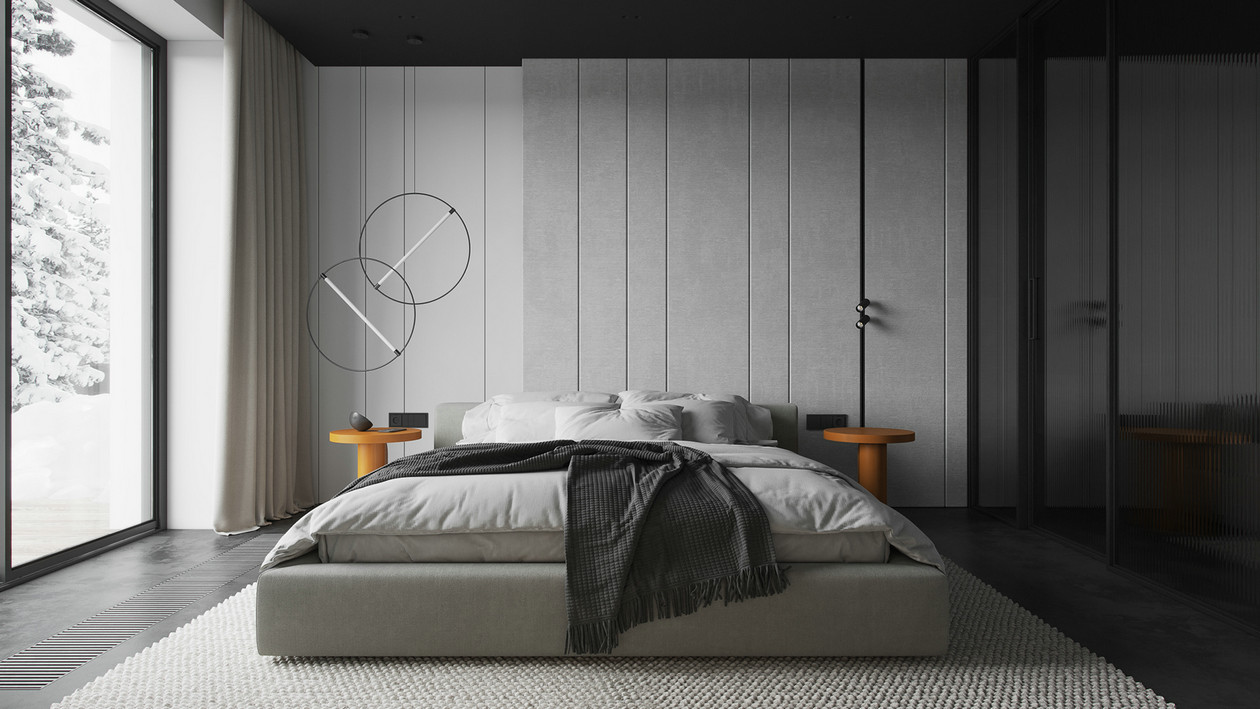 100㎡高级灰色系公寓设计 超高级的质感！-5