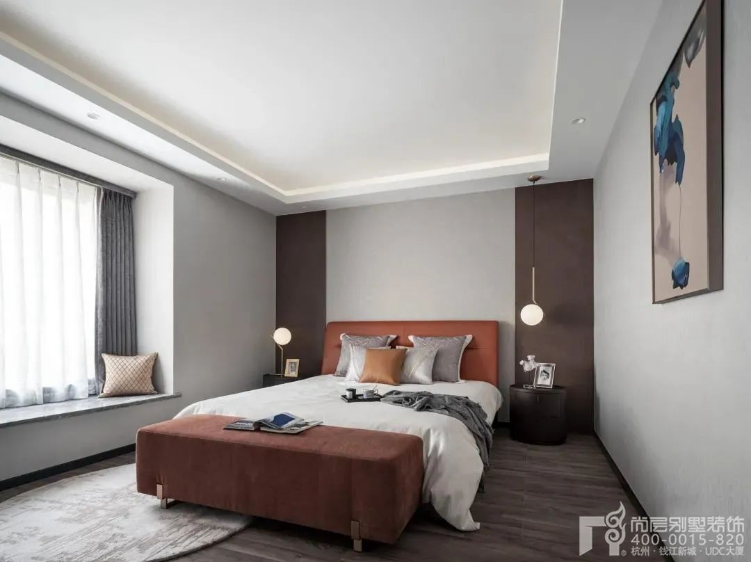 宁静雅致新中式风温馨居所丨中国杭州丨尚层别墅装饰-42