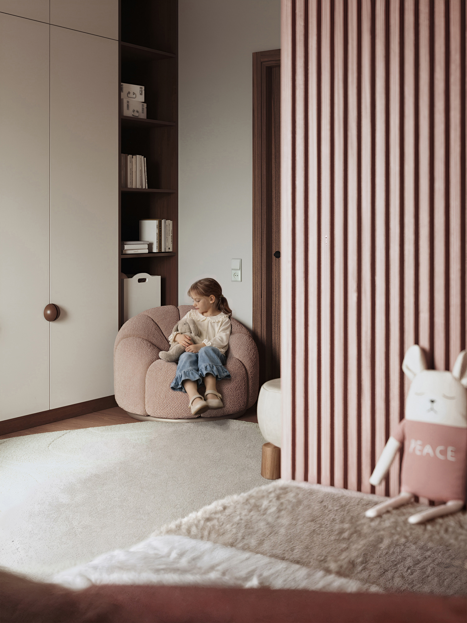 DESIGN PROJECT FOR A GIRL'S ROOM | Детская для девочки-22