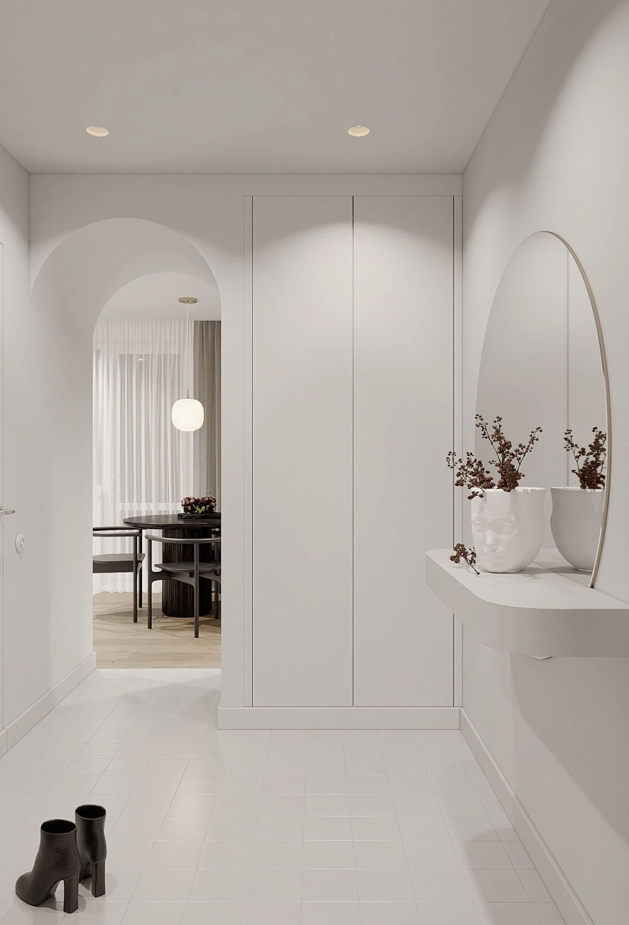 31㎡纯净白色系小户型设计丨Anastasia Ershova-24