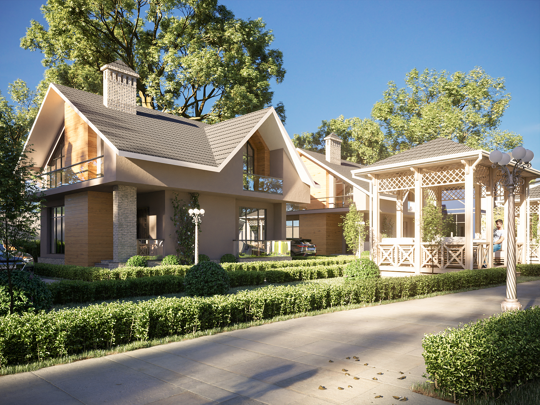 Hotel cottage and landscape design-2