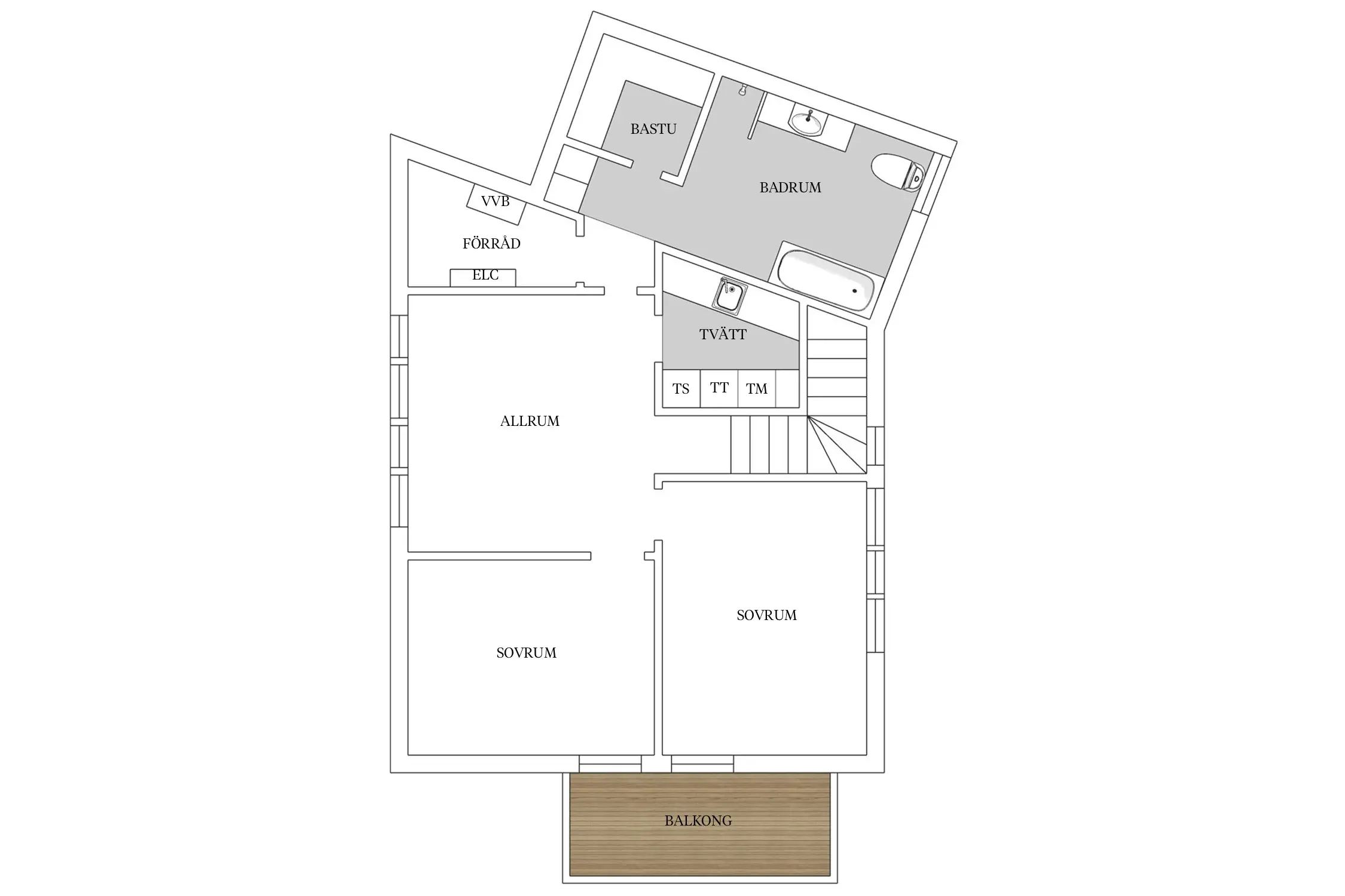 瑞典高山现代暗色调住宅设计-25