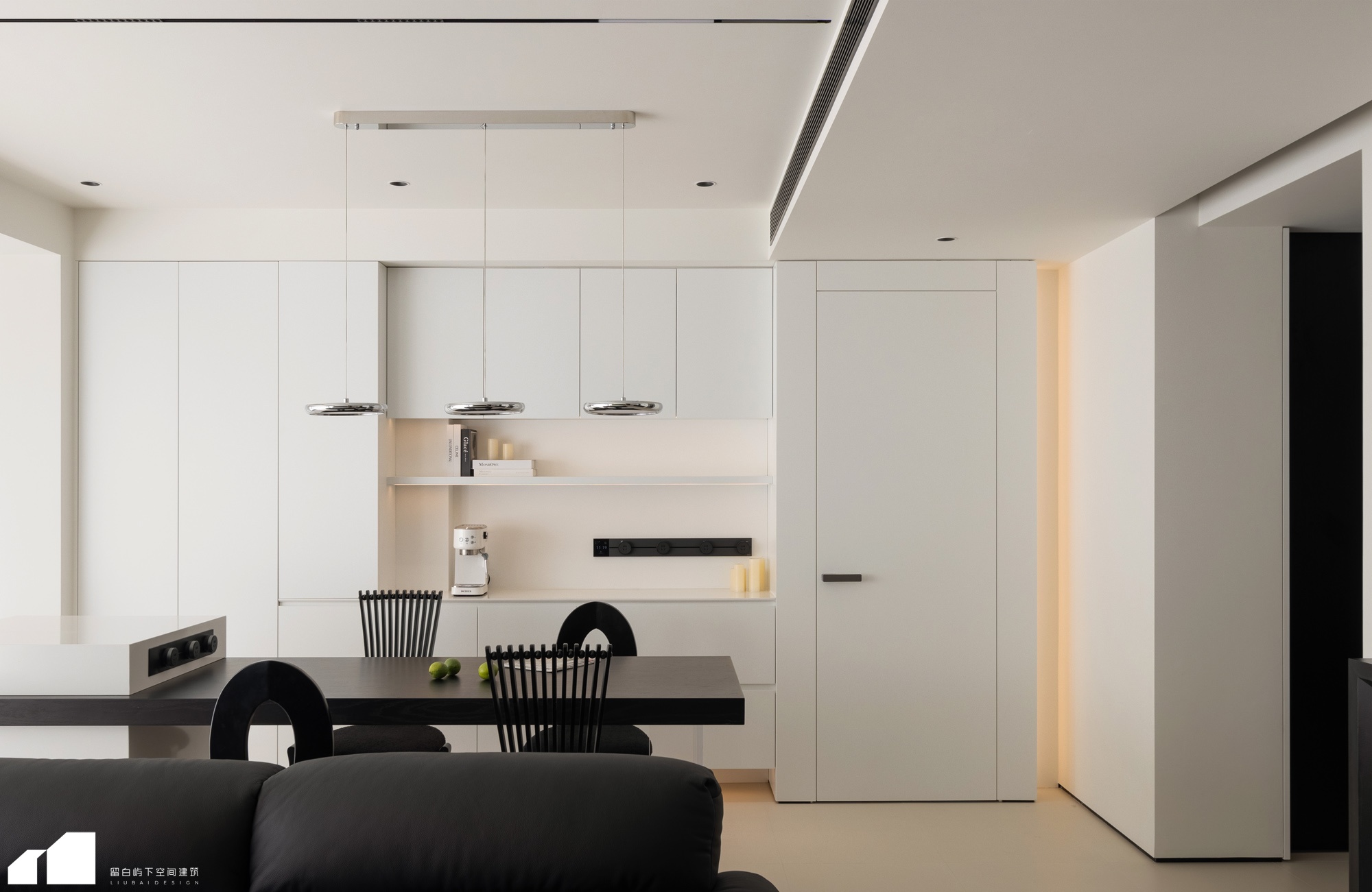 山而，干净纯粹的极简之家，流动的空间艺术丨留白屿下空间建筑-4