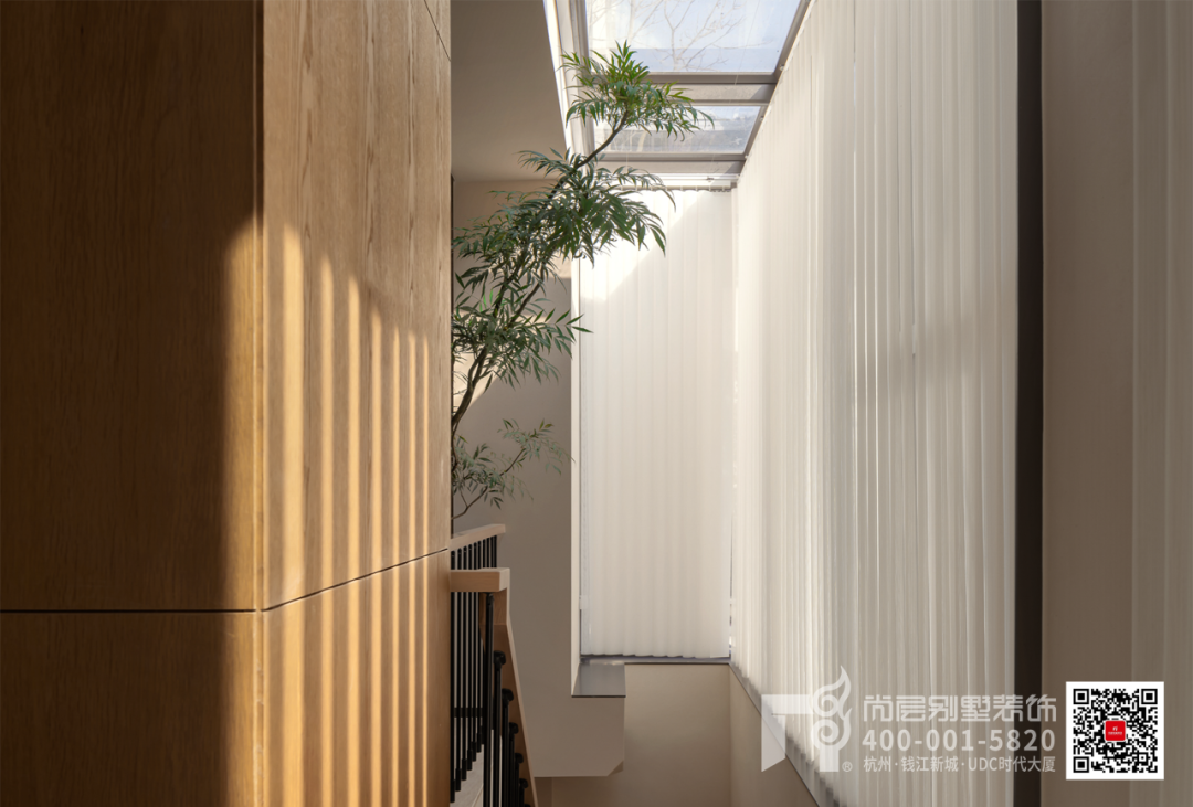 500㎡富春壹号院|木影流光·自然叙事的现代“剪影”别墅-48