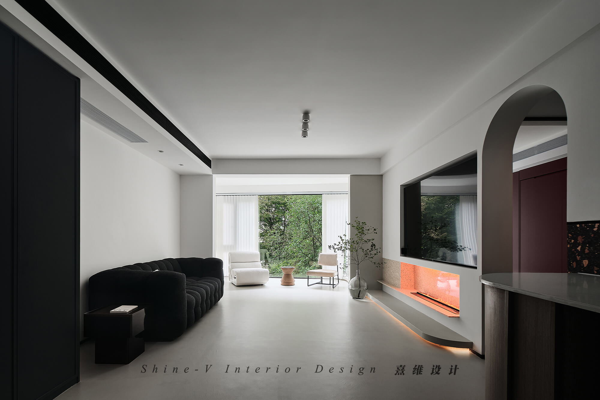 熹维设计 · 解放空间,看常规户型如何演绎轻复古的优雅与浪漫-7