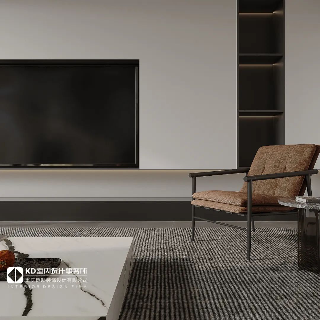 重庆星瀚雅府现代极简风设计丨中国重庆丨KD 室内设计事务所-23