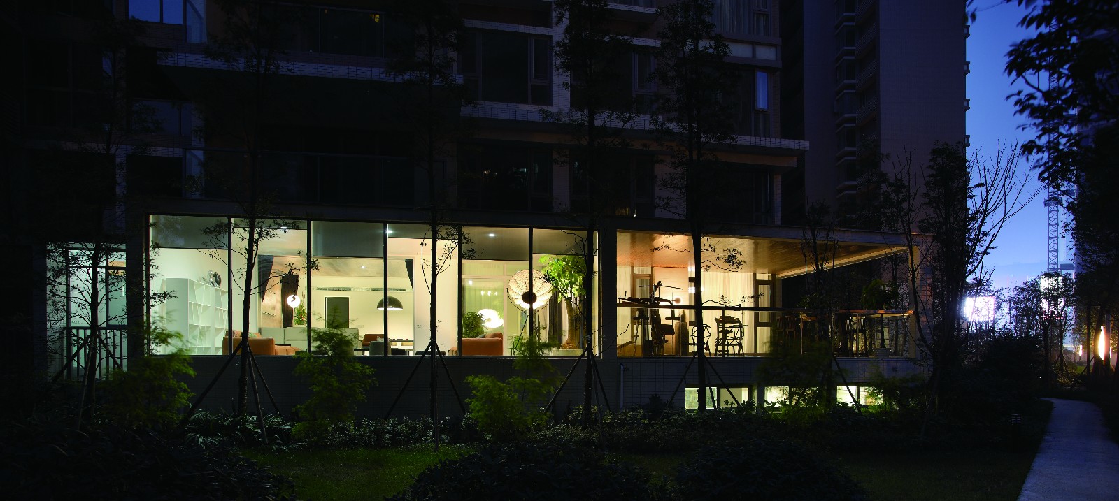 成都时代晶科名苑创意工作室 | 功能导向,花园交流空间-9