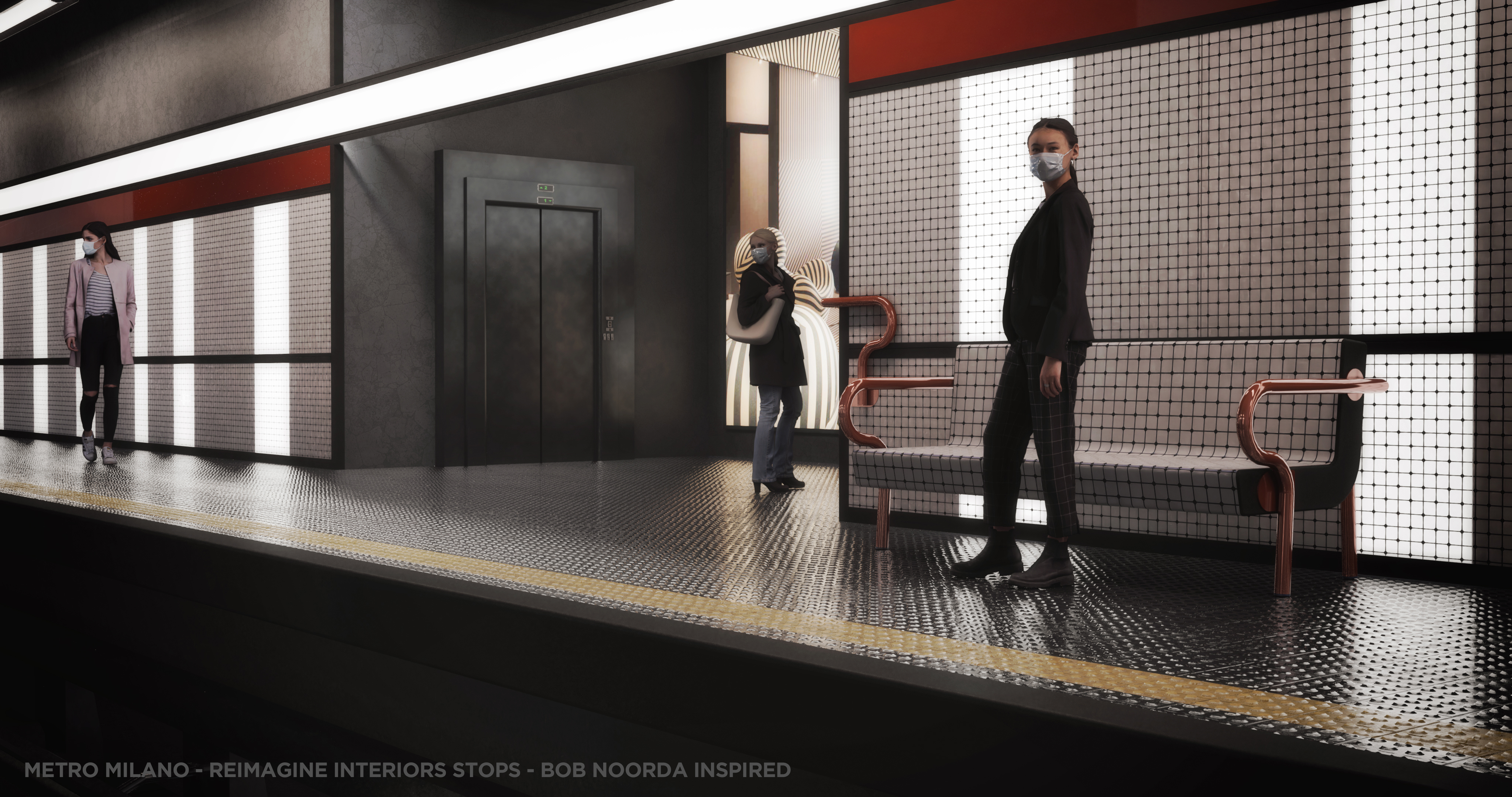 Milano metro - reimagine the stops - Bob Noorda-1