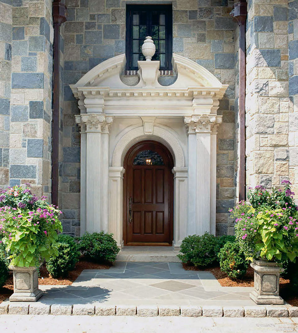 新英格兰山坡豪宅中的大型私人家庭图书馆丨美国康涅狄格丨Mark P. Finlay Architects-18