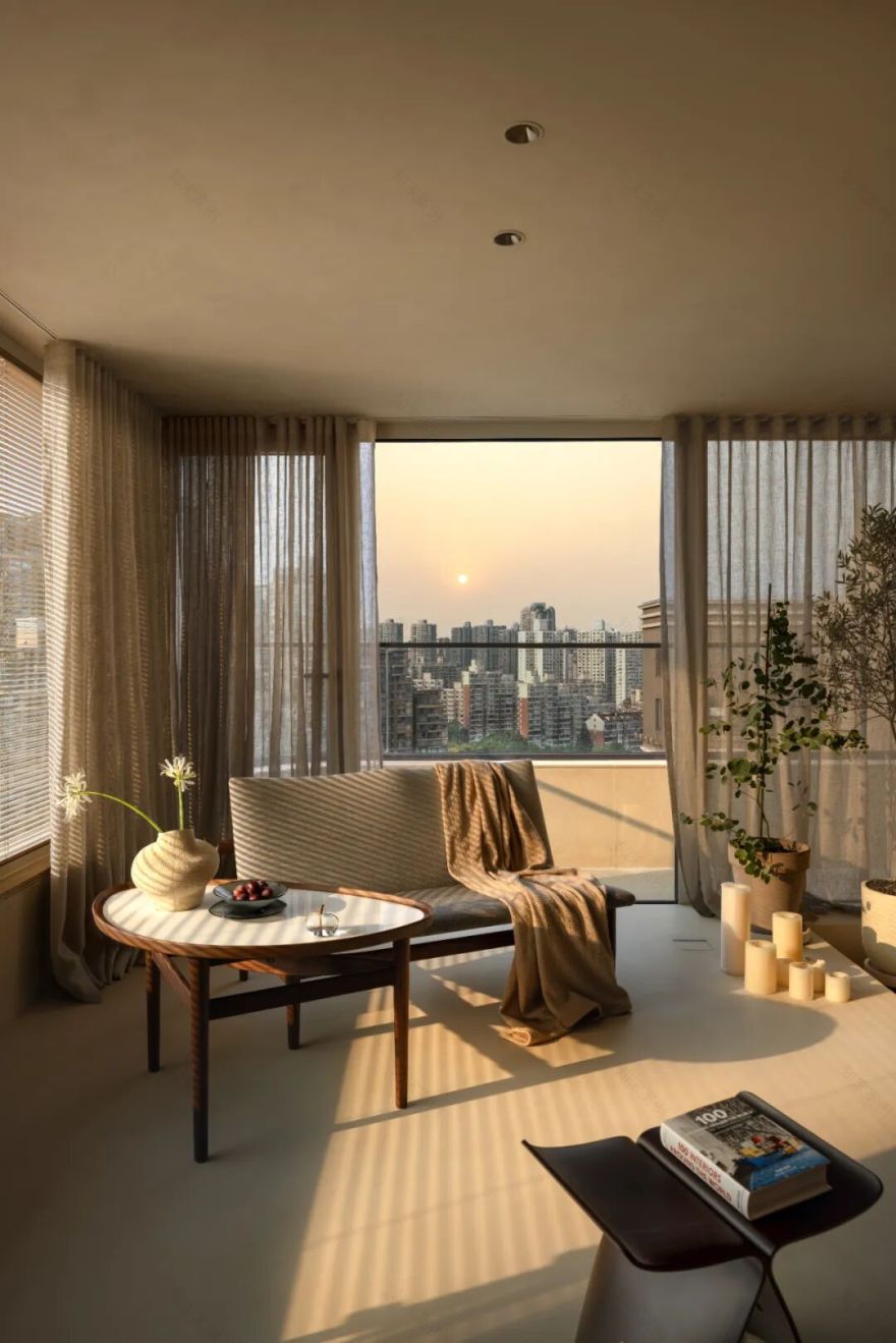 苏州河畔的治愈系私宅,把夕阳装进家里-33