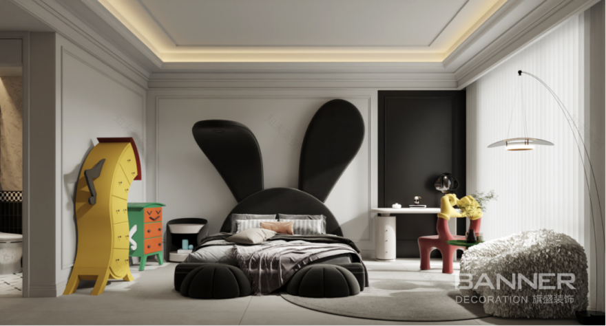 王海东300㎡法式现代:黑白之间 自有诗意丨中国西安-37