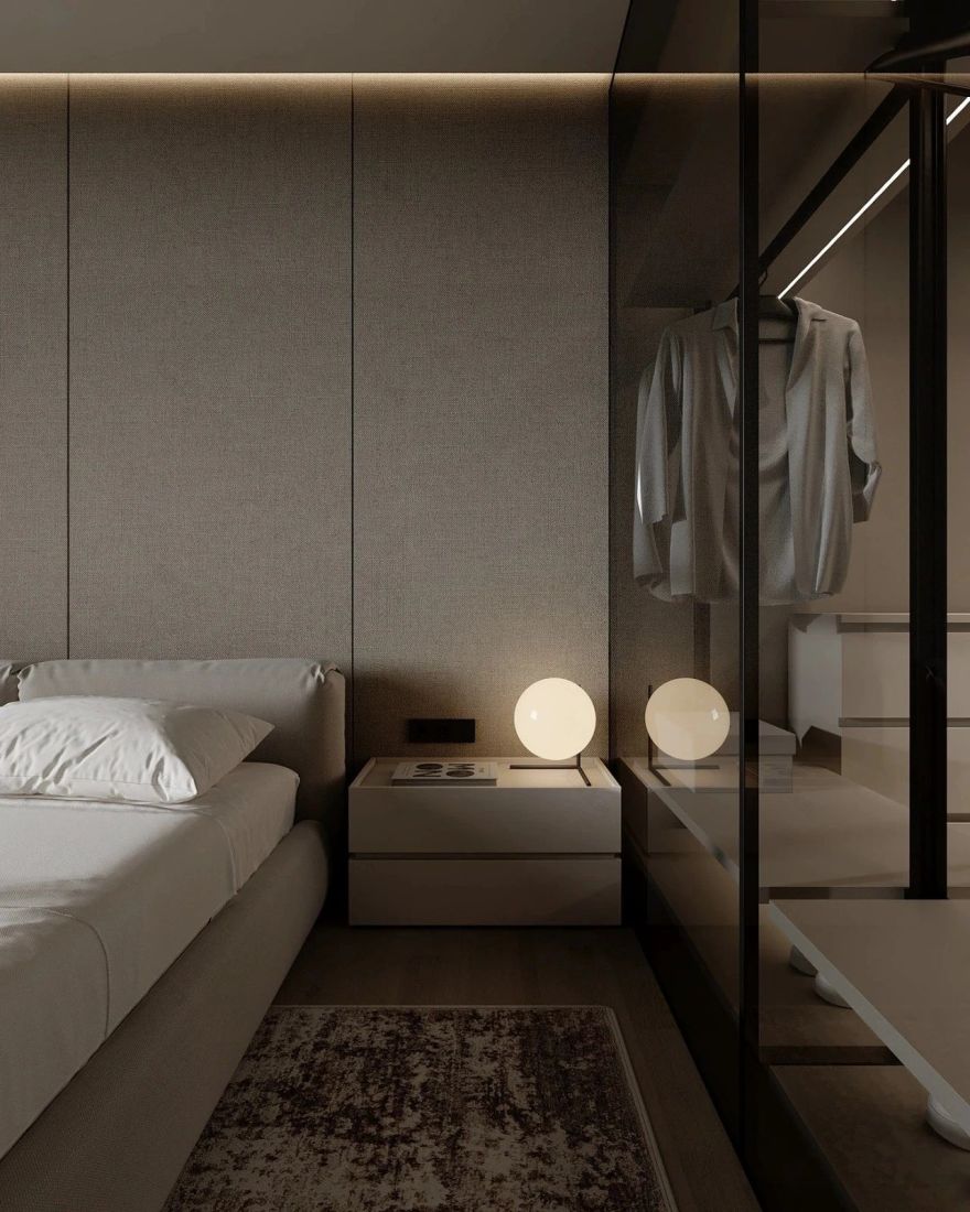 原木系奶油风极简空间loft公寓设计丨URSA STUDIO-39