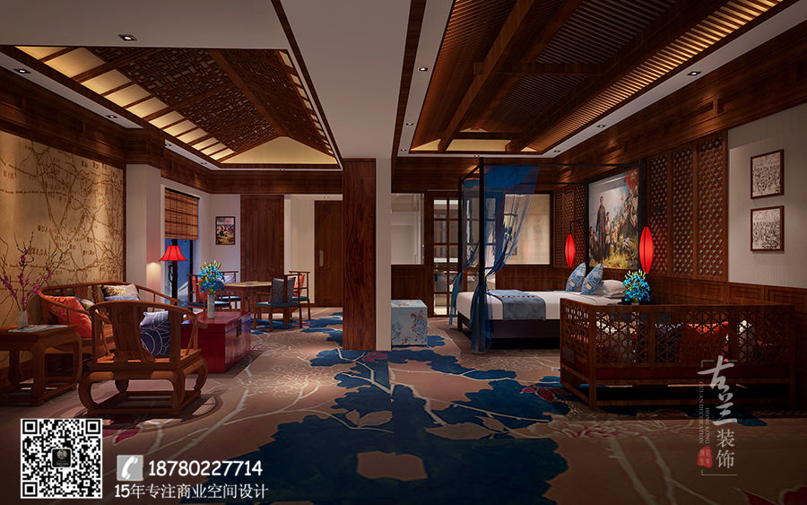 泸定烹坝十里香客栈设计_天津民宿客栈装修_天津专业民宿客栈装修设计公司-7