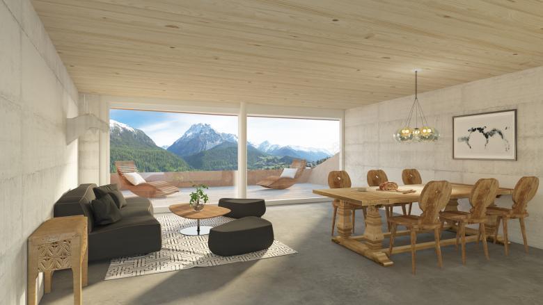 haefele schmid architekten ag丨«Motta Pitschna» MFH丨瑞士-1