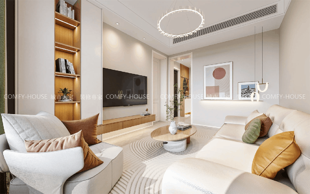 【马鞍山】80㎡丨空间会呼吸!现代简约风如何让家治愈又舒适-1