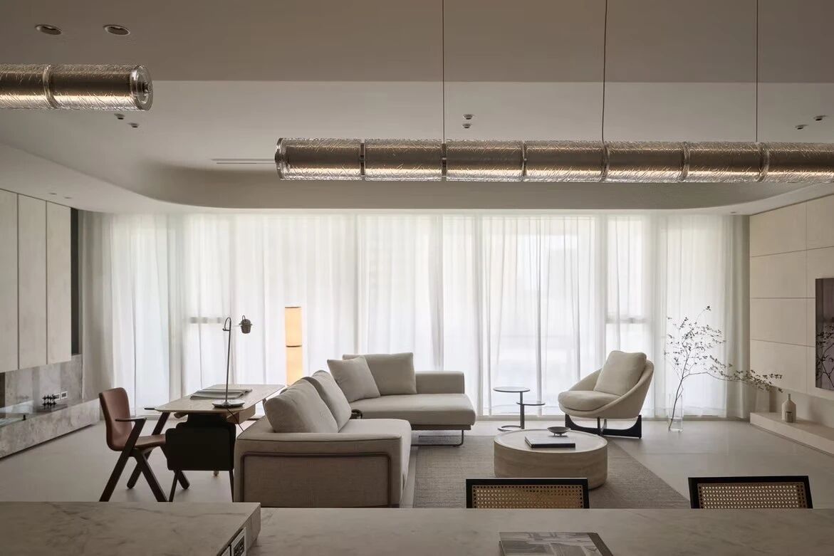 以大地色系与极简语言,构筑155平弹性功能丨中国台中丨新橙设计-37