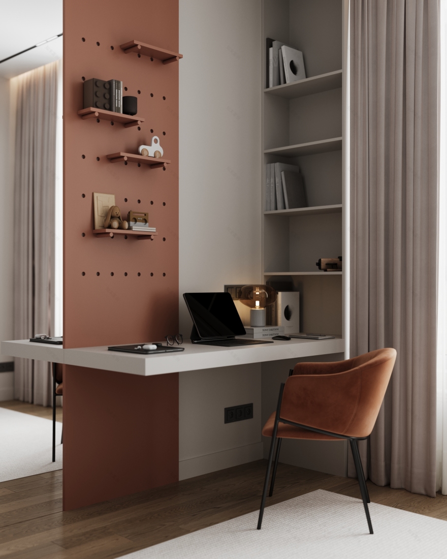 莫斯科节日公园公寓室内设计丨俄罗斯莫斯科丨Valeria E.(Валерия Е.)-12