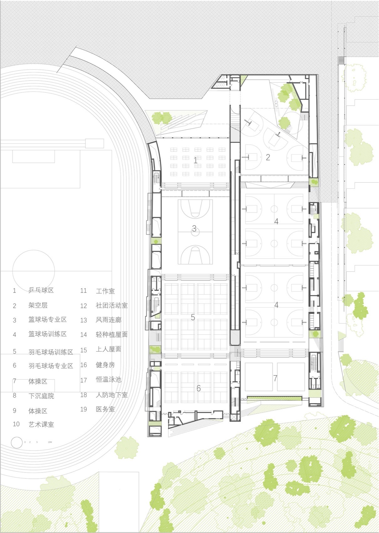 红岭高中新艺体中心丨中国深圳丨源计划建筑师事务所-143