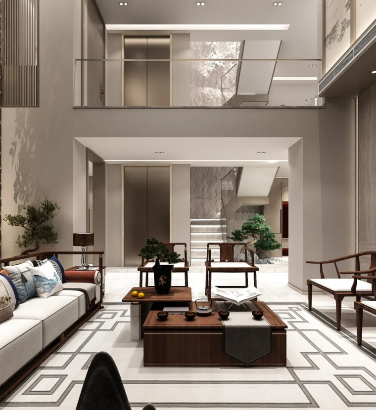 古今元素混搭的优雅别墅-1